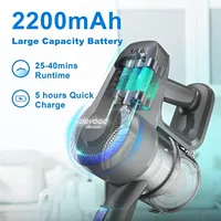 DEVOAC N300 aspirateur sans fil 6 en 1 puissant aspirateur à main Ultra-léger batterie 2200mAh pour tapis sol dur 4