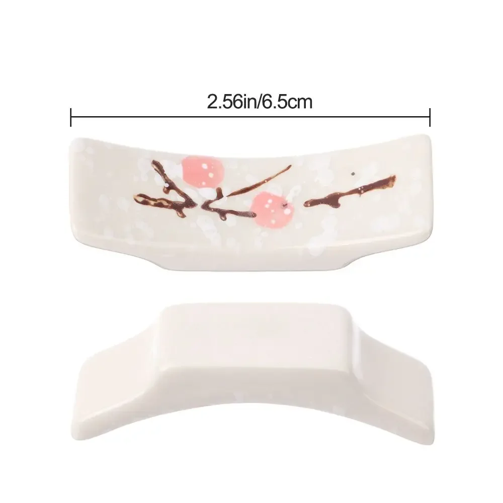Beautiful Creative Ceramic Chopsticks Holder Japanese Style Cutlery Stand Spoon Fork Rest Tableware Home Hotel Storage Supplies