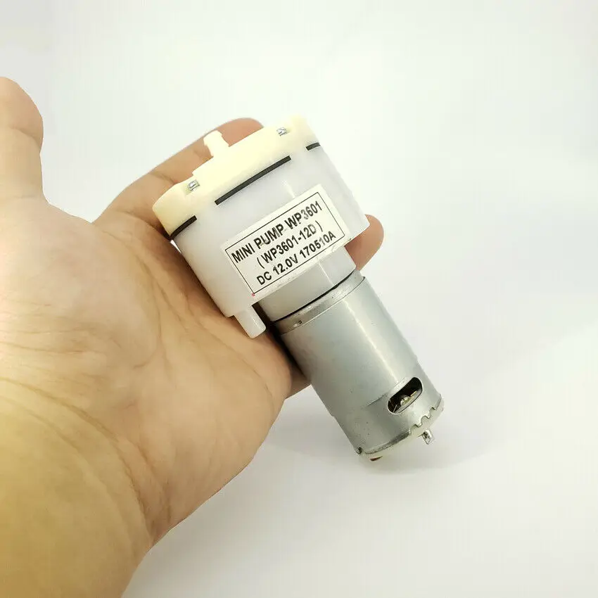 Grande Fluxo dc 12v Mini 555 Bomba de Oxigênio do ar do Motor Bomba de Pressão Negativa Micro Bomba de Vácuo de Sucção Bomba de Peito Auto-escorvamento Wp36