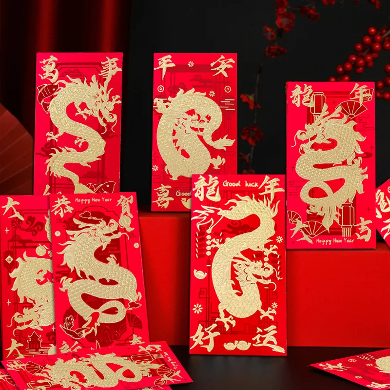 Amosfun 30pcs Chinese New Year Red Envelopes 2024 Dragon Year Lucky Money  Pocket Pouches New Year Ho…See more Amosfun 30pcs Chinese New Year Red