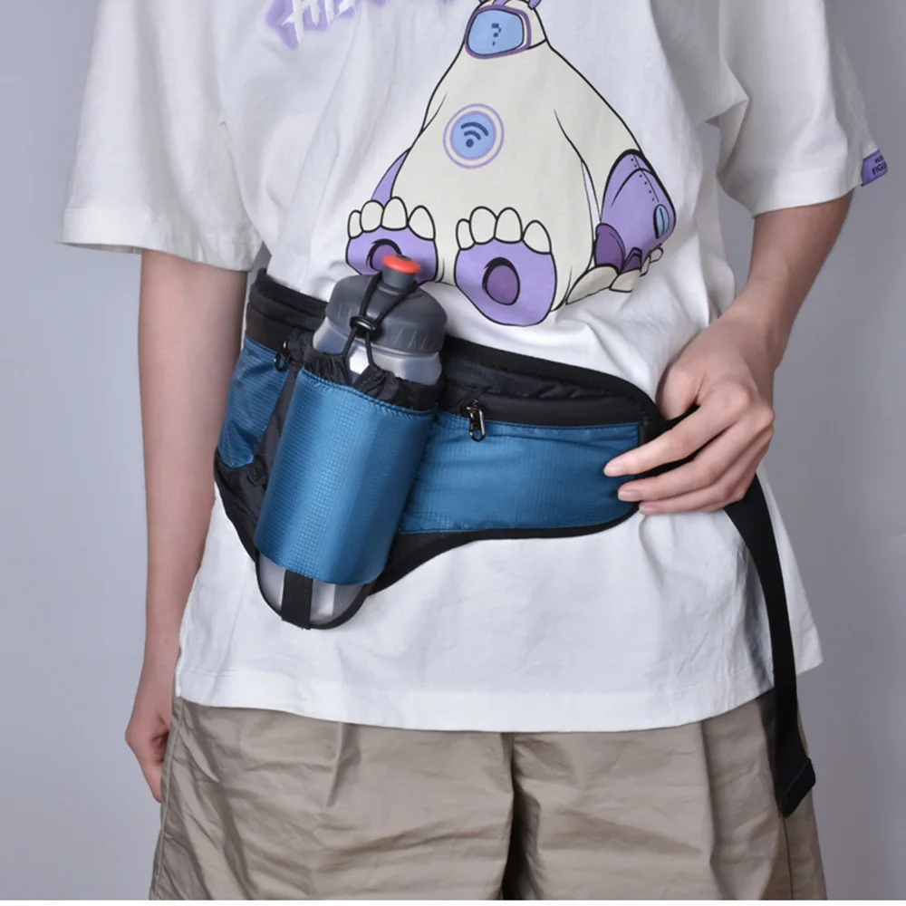 

Portable Lightweight Hydration Belt Water Bottle Hip Waist Pack Waist Bag Running Bag Waterproof Sports Belt Gym Bag