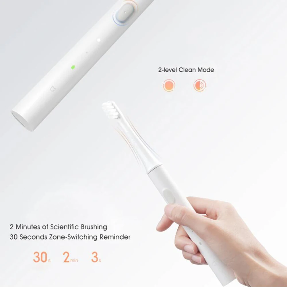 Xiaomi MIJIA T100 Sonic Electric Toothbrush USB Rechargeable Waterproof Ultrasonic Automatic