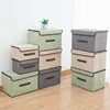Fold Non Woven Fabric Storage Box Gray Home Supplies Clothing Underwear Sock And Kid Toy Storage Organizer Cosmetics 2
