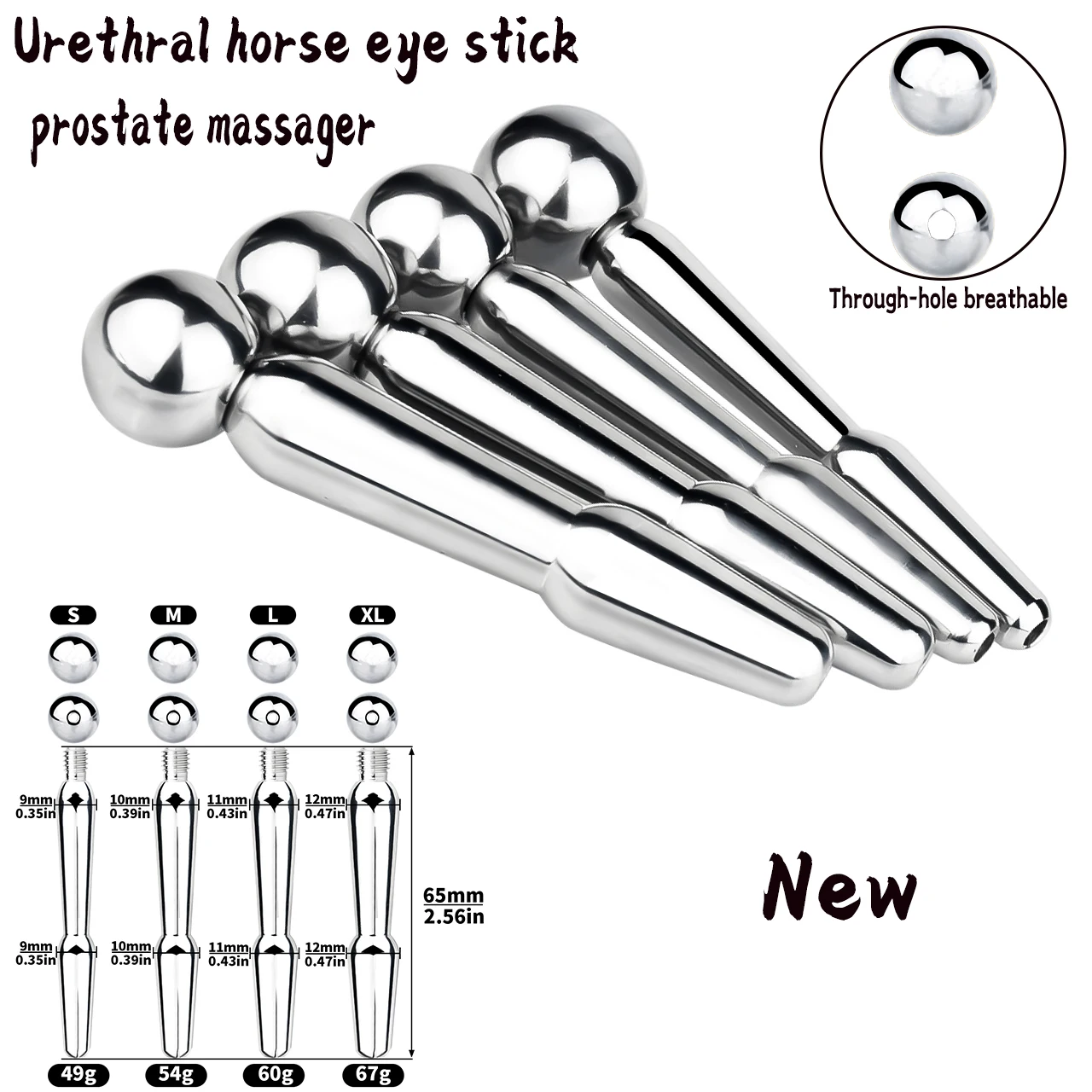 Stainless Steel Urethral Catheter Urine Horse Eye Stimulator Penis Plug Urethrral Sound Sounding Rod Toy Dilator Men Sex Toy