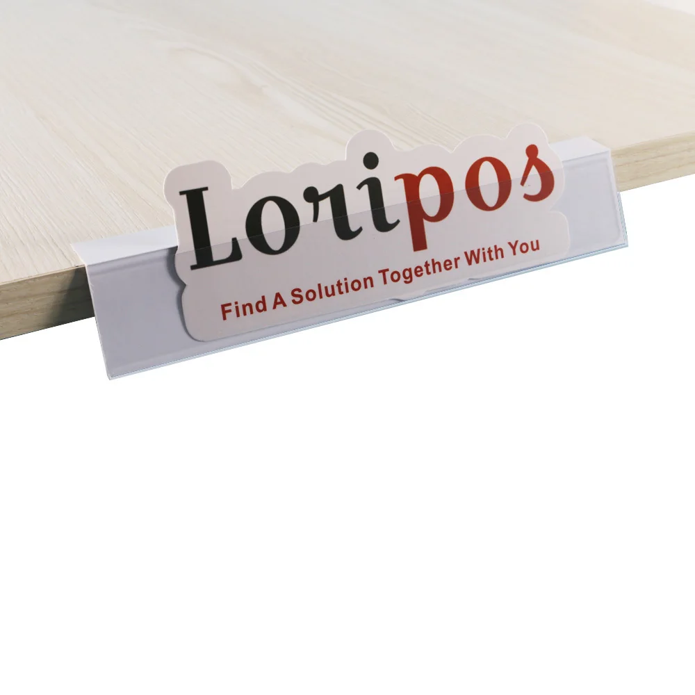 L selbstklebender Regalschutz, Rand, Preisschild, Schnappetikettenhalter, Clipstreifen, Regal, Sprecher, PVC, Werbung, Datenstreifen, PVC-Schild, Clip-Schiene
