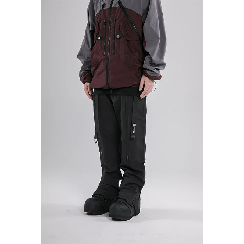 Pupil travel 22aw Four zipper split line waterproof pants multiple