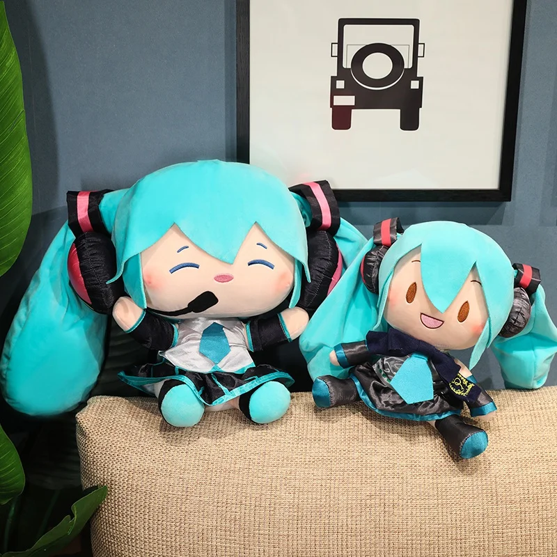 

Оригинальные куклы из аниме Miku Fufu, коллекция ценностей SEGA Hatsune Miku, весенние плюшевые игрушки с луком, детский подарок на день рождения