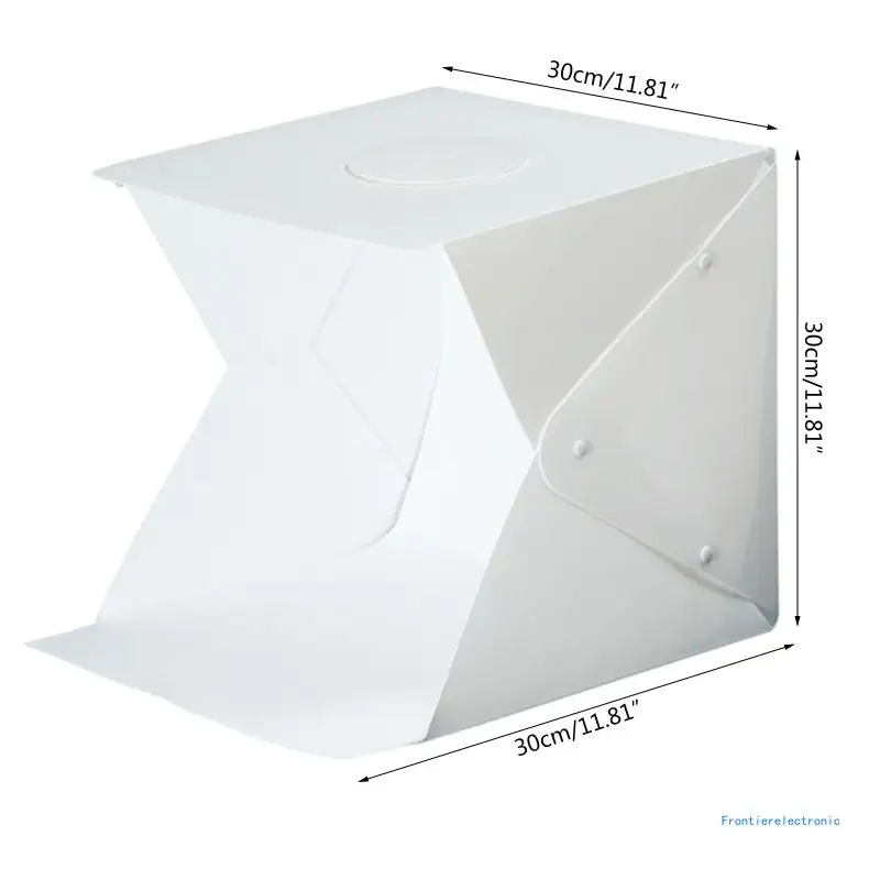 Folding Light Box 30cm Portable Photography Photo Studio Tent LED Softbox Background Kit USB Light Box For DSLR Camera