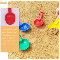8 Pcs Kids Beach Spades Sand Toys Digging Shovels Sandbox Plastic Party Baby Infant 2