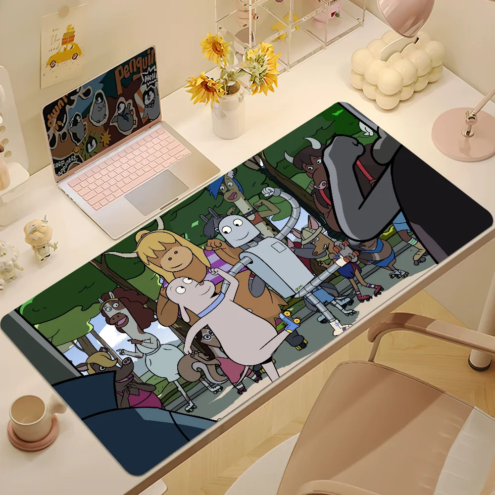 Cartoon Robot Dreams Mouse Pad Gaming Accessories Protector Office Laptop Gamer Cabinet Non Slip 3