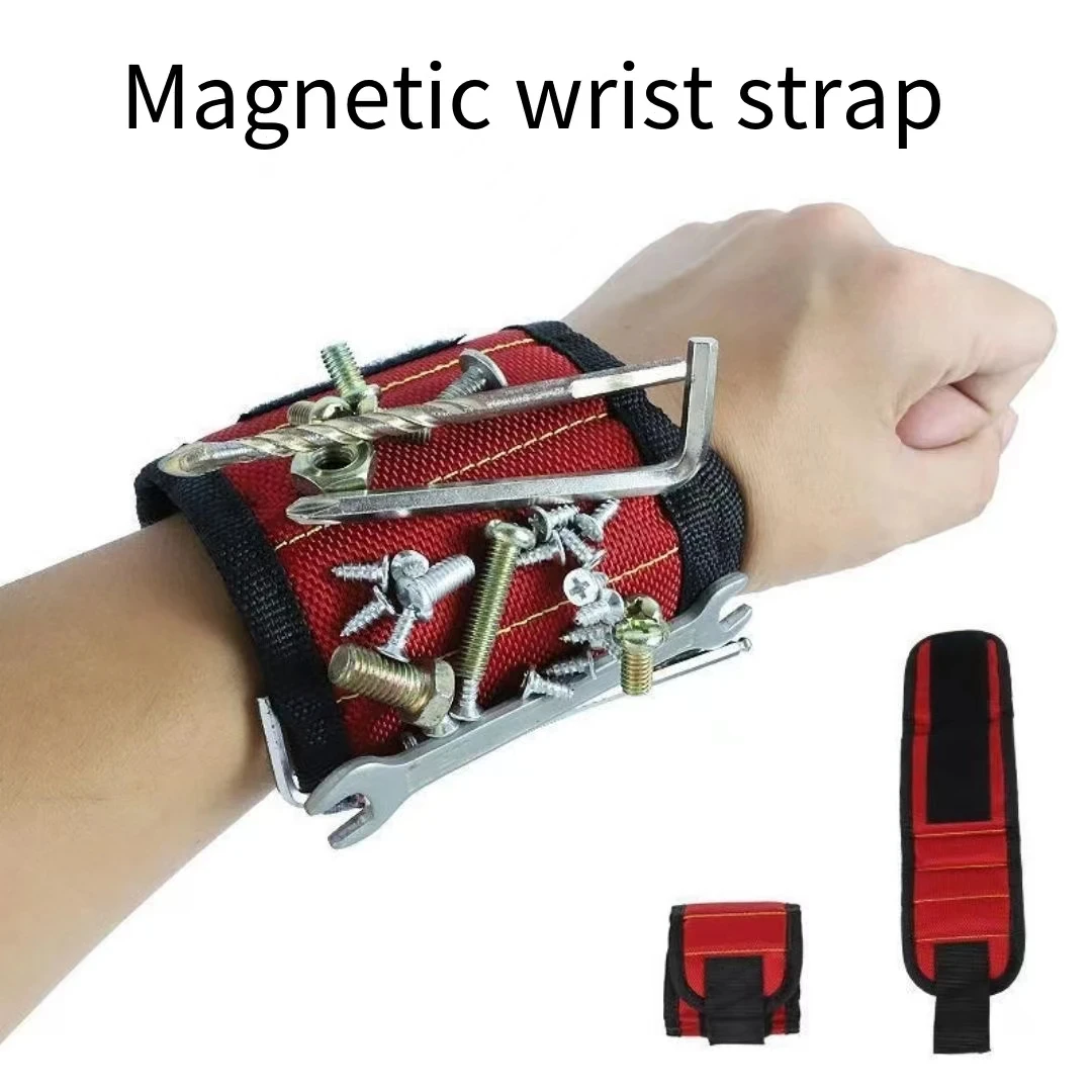 Magnetic Wristband for Holding Screws Nails Drilling Bits Wrist Tool Holder Belts with Strong Magnets Cool Gadgets for Men Women 4