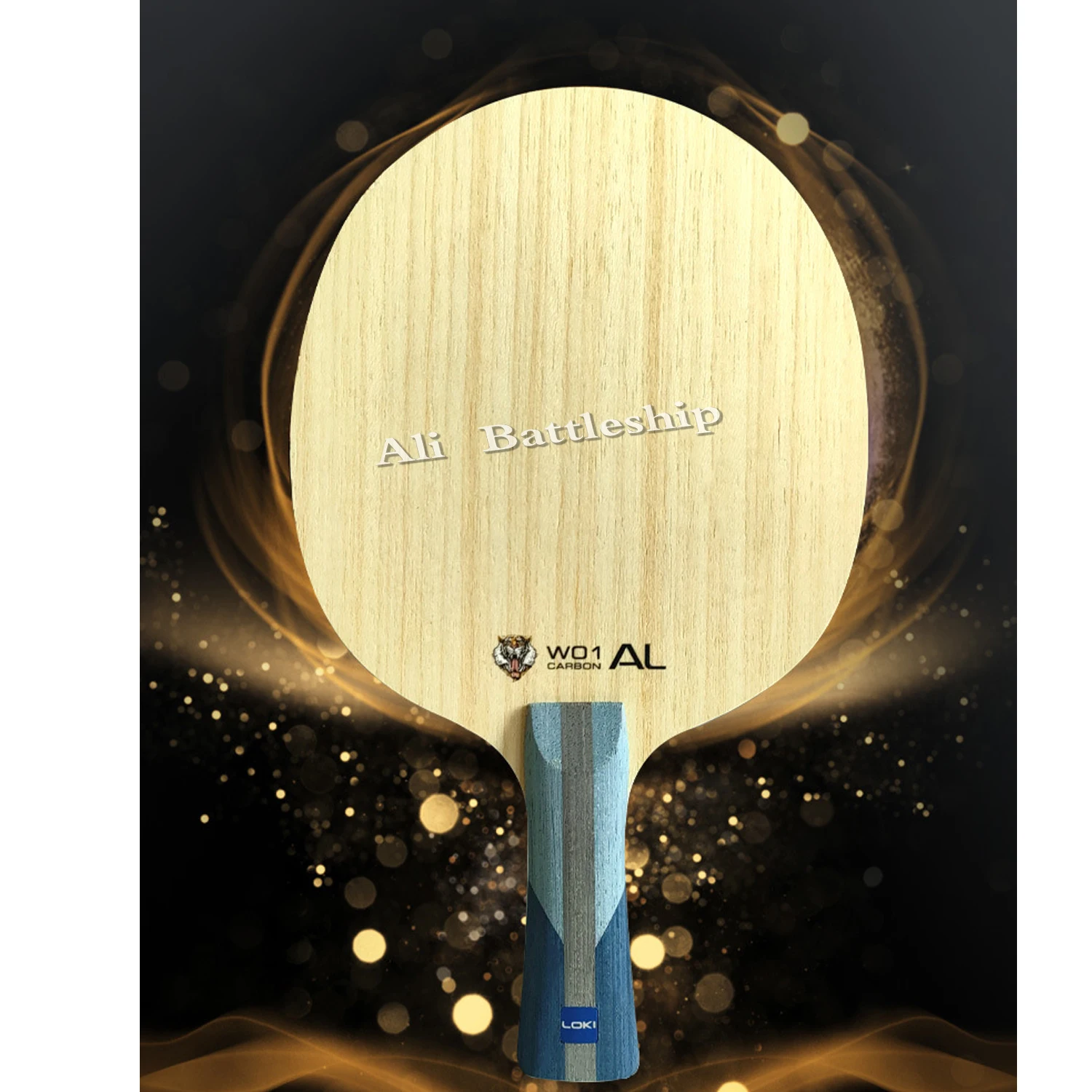 

LOKI W01 AL Super WANG HAO Blue Carbon Table Tennis Blade (5 Ply Wood+2 Carbon) LOKI Racket Ping Pong Bat Paddle