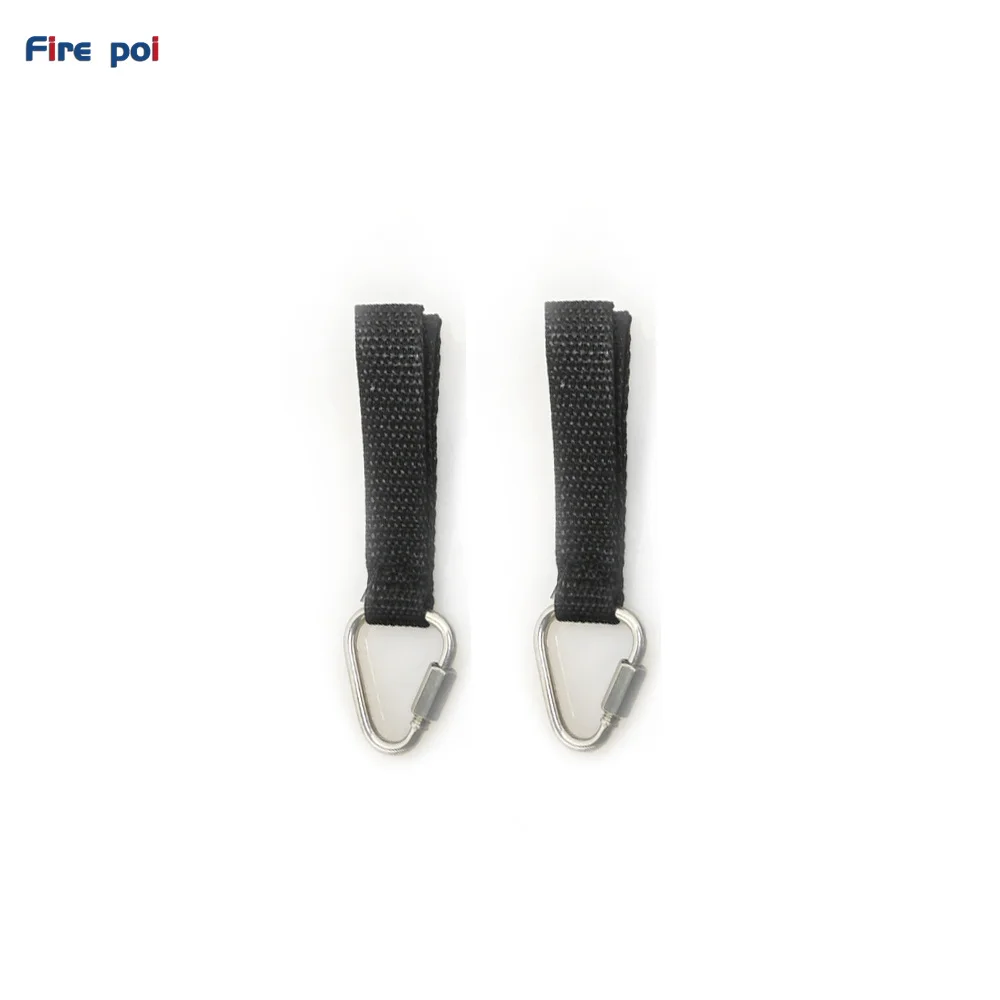 Pro Strap Double loop Poi Handles Pair connects Colecord quick link chain Technora Cords