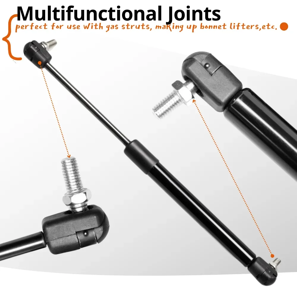 10mm M6 M8 Ball Stud Bolt Screw Gas Spring Lift Support Strut Ball Joint Thread Ended Fitting Universal Qty(4)