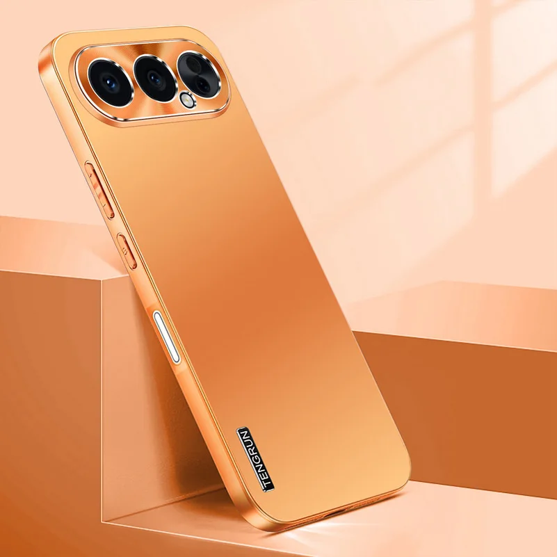 Sleek Aluminum Alloy Matte Back Case with All-Inclusive Camera Protection