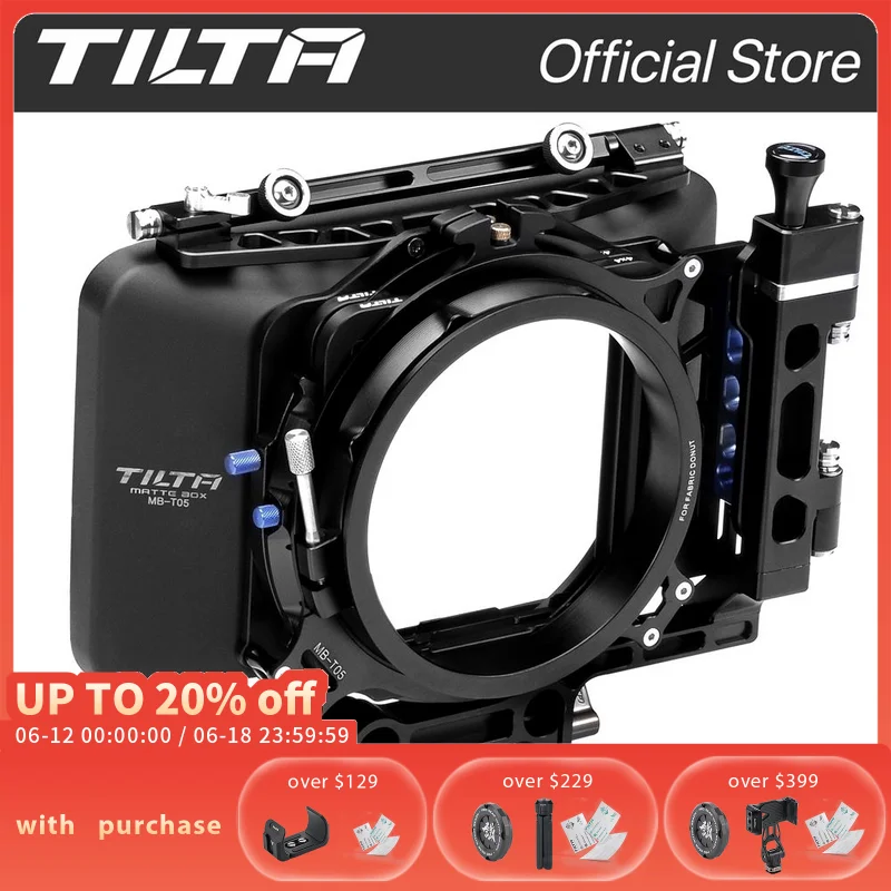 Tilta MB T05 4 × 4アルミニウム合金ボディ軽量マットボックスプロフェッショナルカメラマットボックスカメラレンズフード