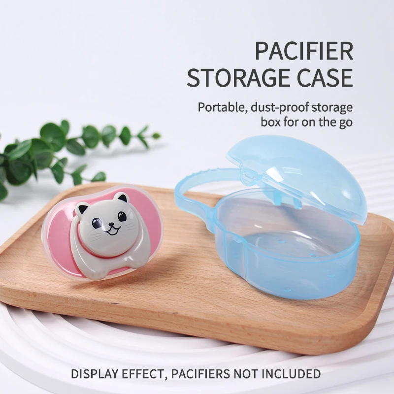 Description Picture 4 of item1 Pcs Pacifier Box Portable Storage BPA Free PP Safety Material Pacifier Container Pacifiers Leashes And Cases