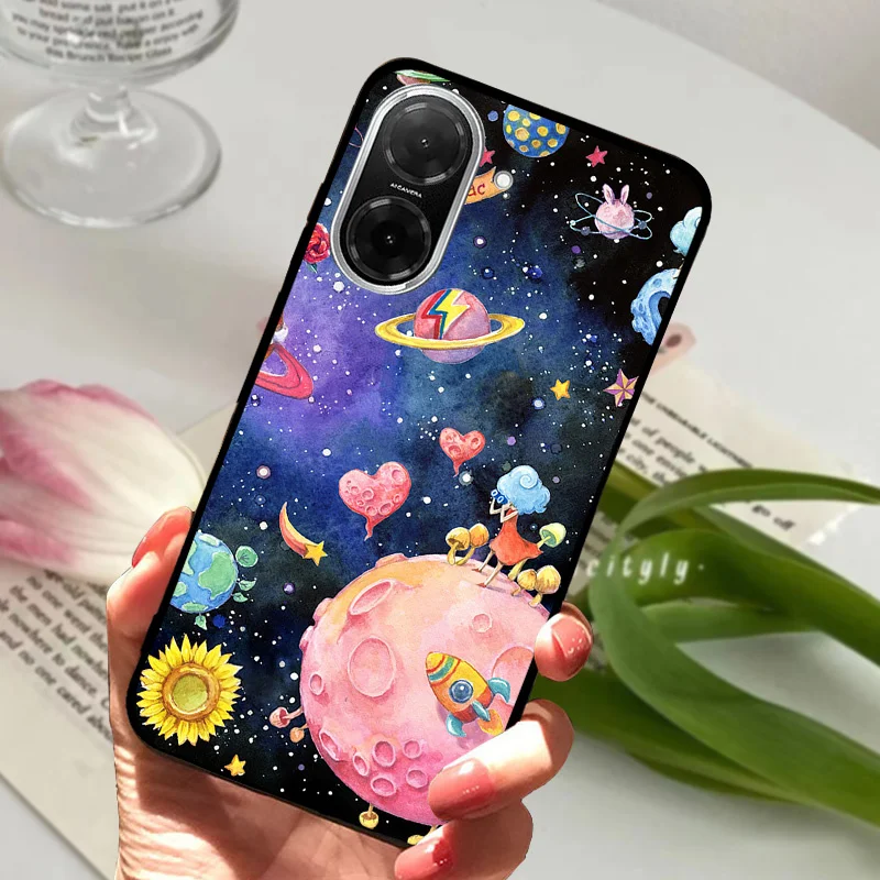Fashionable Painted Soft Silicone Phone Case - Stylish Protective Cover