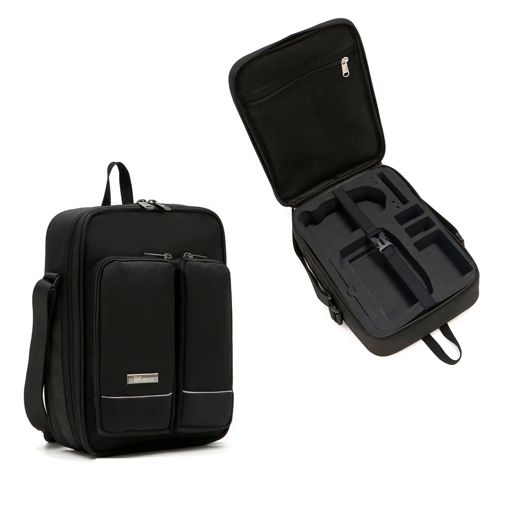 Sac à dos de transport pour DJI Mini 3 et Mini 3 Pro, noir, porté en bandoulière par une personne