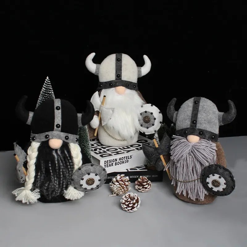 

Standing Faceless Old Man Plush Doll Decoration Knight Dwarf Vikings Gladiator Doll