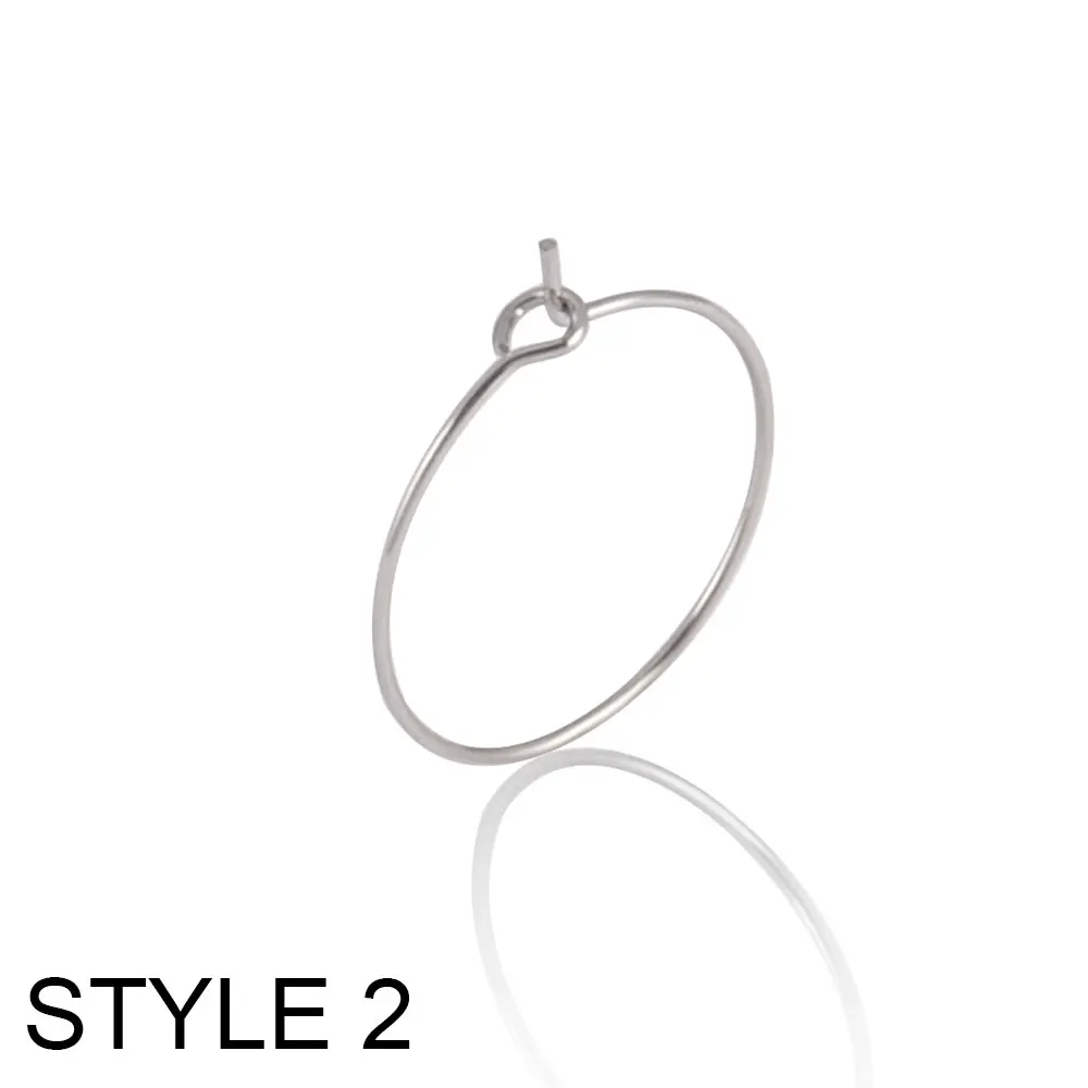 20PCS Premium Stainless Steel Large Circle Hoop Earrings