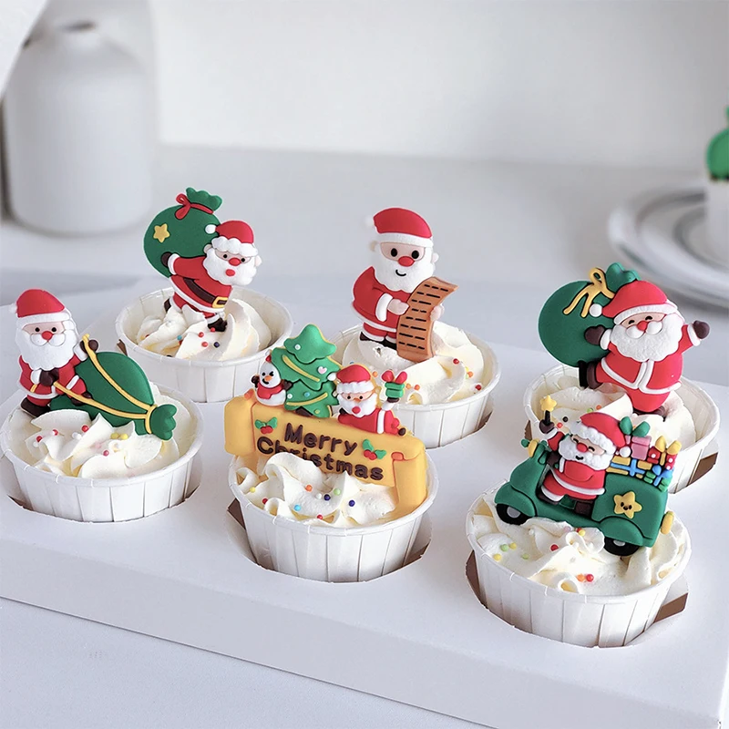 

Cute Mini Christmas Series Cake Decoration Flat Back Soft Glue Cabochons Scrapbooking Diy Jewelry Craft Decoration Accessorie