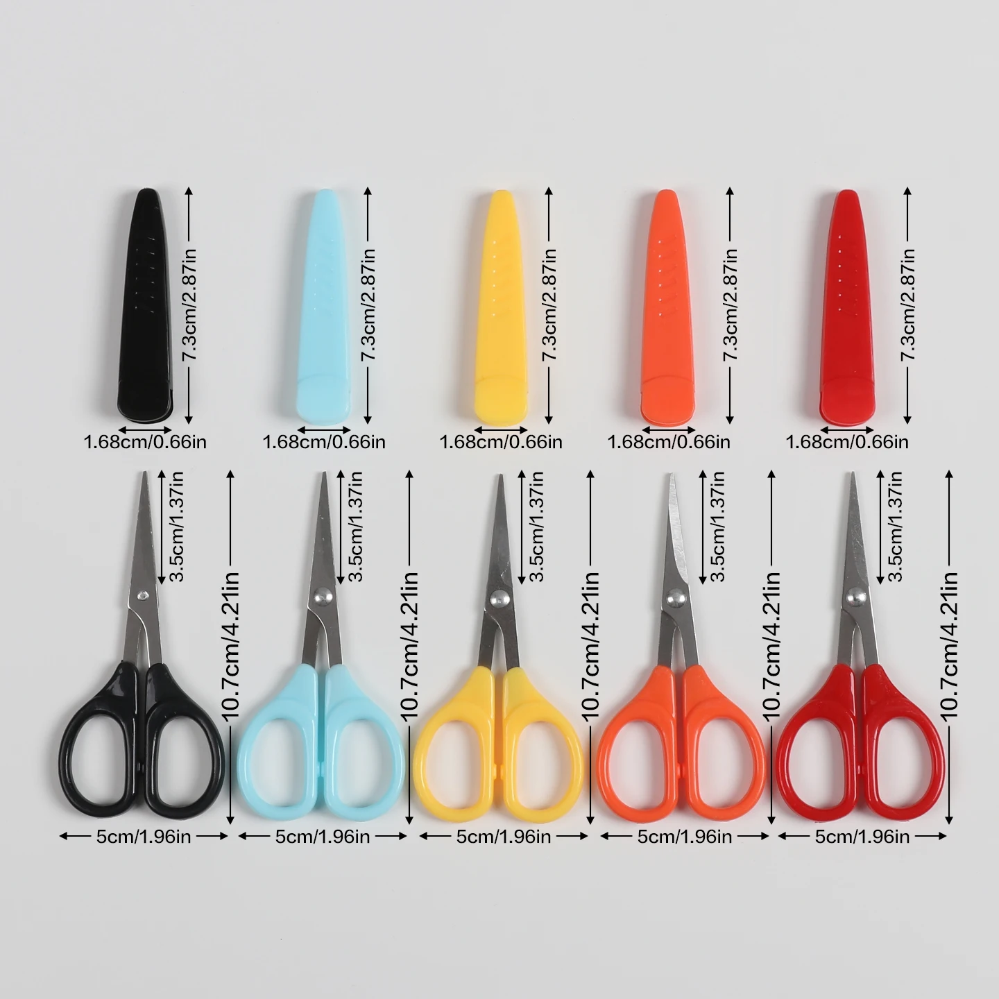 Handmade Art Craft Scissors Cutting Tools Straight Head Small Scissors For Cutting Paper Shapes Straight Lines Curved Lines Offi - 2