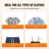 VEVOR Hangers, 0.2 in Ultra-Thin, 50 Pack White Plastic Hangers with Stable Triangular Top Structure & Wider Notch Design 4