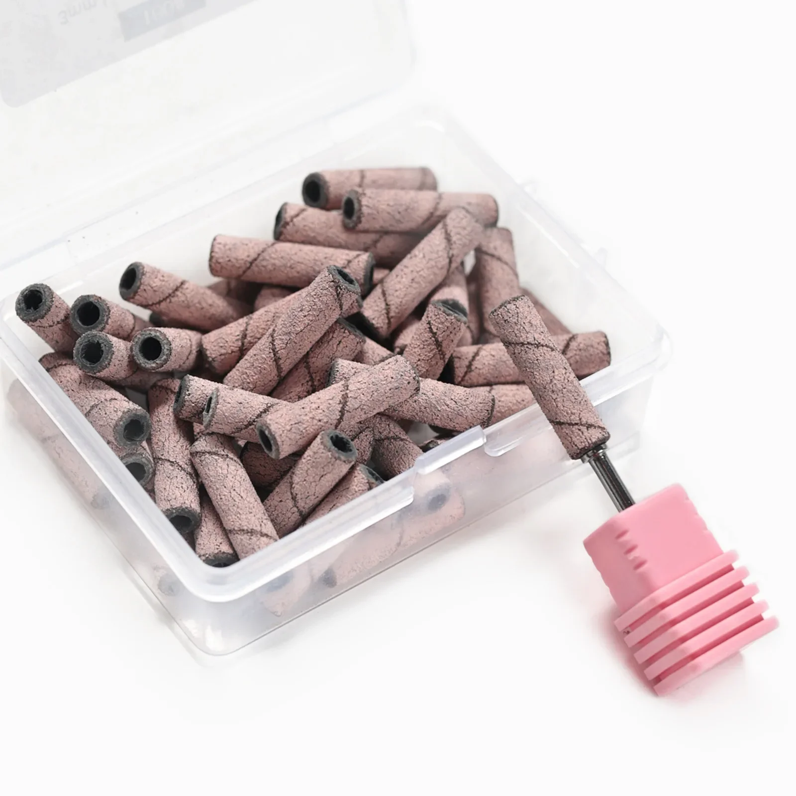 Nail Art Tools Nail Drill Bit Nail Drill Bits Nail Sanding Bands 3.1mm Longer Mini Zebra Nail Sanding Bands Electric Machine Nail Drill Bits UV Gel Acrylic Polish Remover Nails Accessories Tool