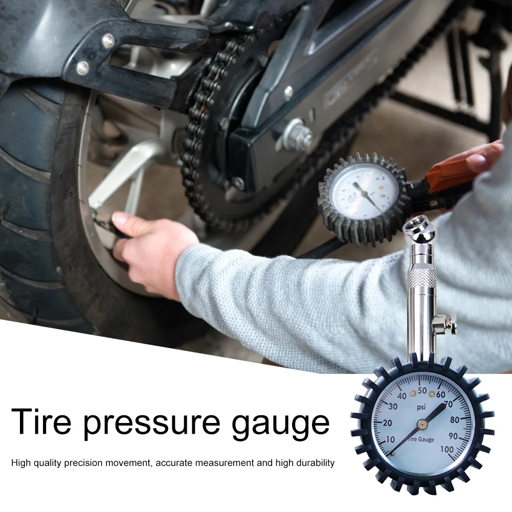 High Accuracy Tire Pressure Gauge 0100psi For Accurate Car Air