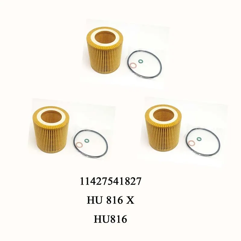 Car Oil Filter Car Filter Yubao 6/3/1 Sets New Oil Filter Kit 11427566327 For BMW E60 E82 E88 E90 E92 E93 11427541827 HU816X