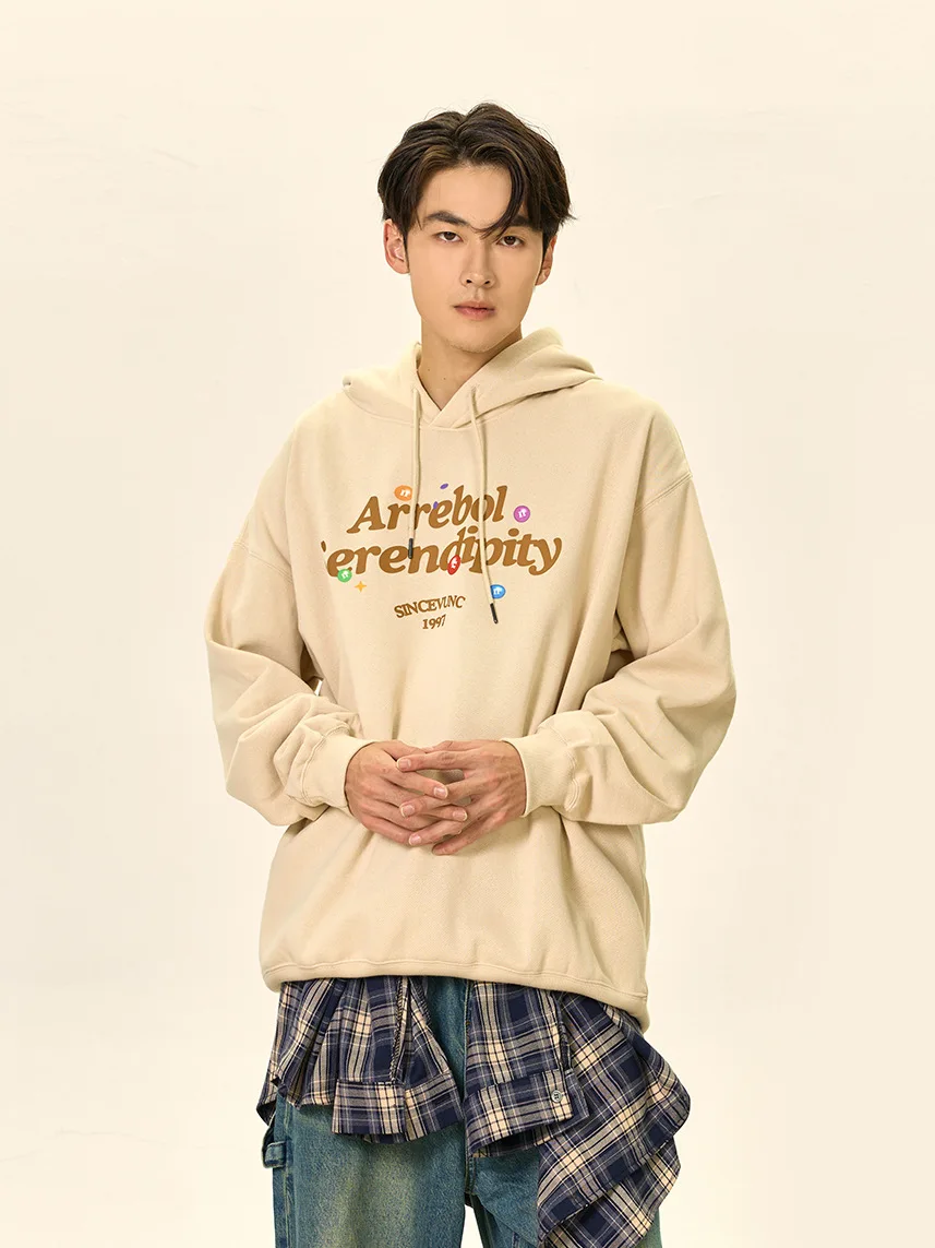 VUNC Genderless Wind College Padded Sweater Men and Women Couple Models 2023 Autumn and Winter American Tide Hooded Clothes