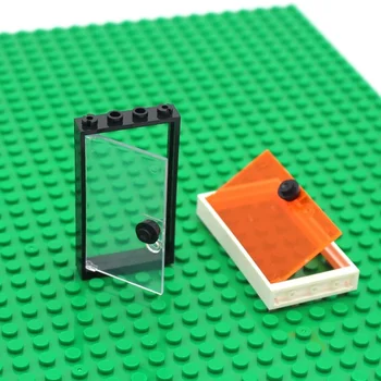 MOC 벽돌 풍경 건축 문 및 창문 DIY 인텔리전스 블록, 모든 브랜드와 호환, 조립 입자