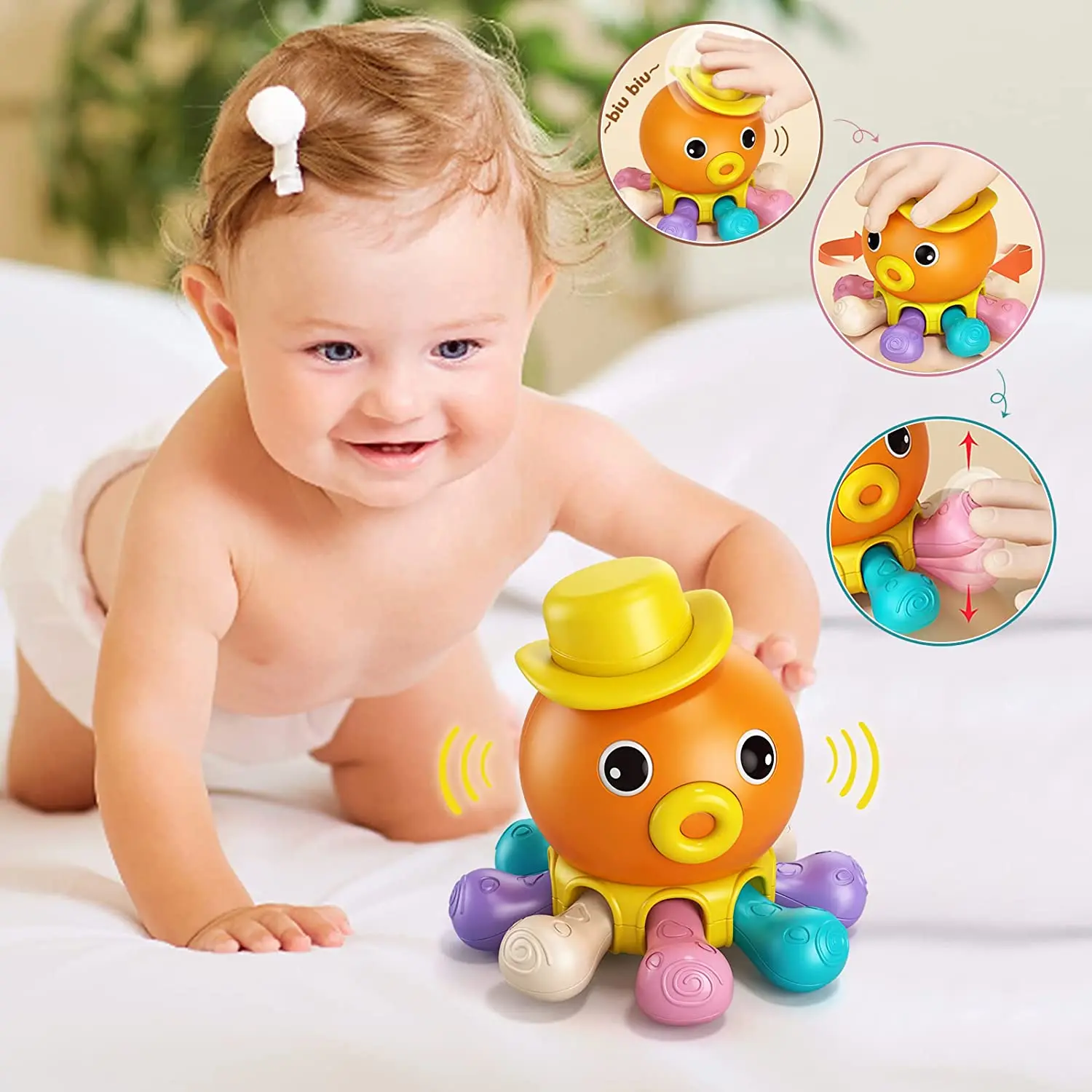 

Finger Octopus Montessori Baby Toys 6 12 Months Fine Motor Activity Sensory Toys Development Toys For Babies 1 2 3 Years