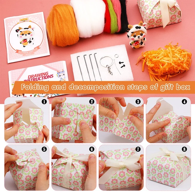 Needle Felting Kit Wool Felting Kit for Beginners Starters DIY Crafts