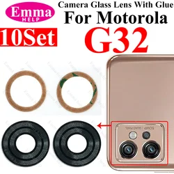 10-Pack Rear Camera Glass Lens with Adhesive Sticker (10x G32)