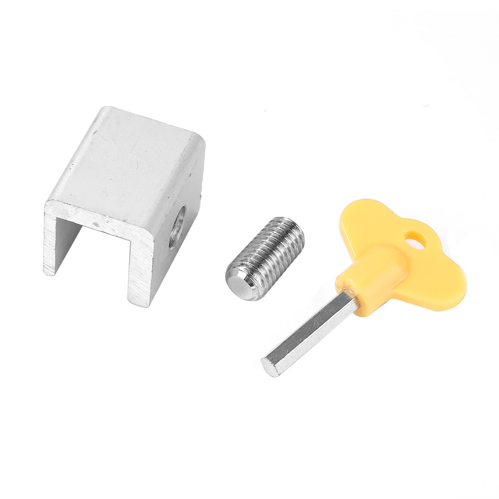 Description Picture 3 of itemSliding Window Stop Lock Aluminum Alloy Door Window Restrictor Household Improvement Hardware for Children Security