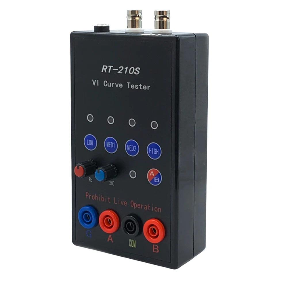 RT-210S VI 곡선 테스터 듀얼 Ch 동시 디스플레이 휴대용 VI 곡선 테스터 회로 기판 테스트 수리 도구 4 기어 주파수
