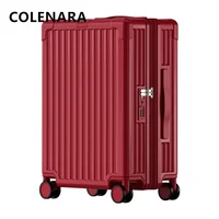 COLENARA Luggage Travel Bag 20"24 Inch PC Boarding Box men's Trolley Case Lightweight Expandable Handheld Travel Suitcase 6