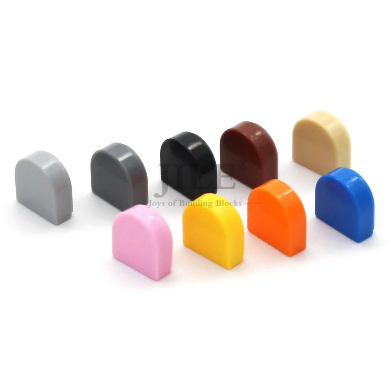100pcs Moc Tile Round 1x1 Half Circle Extended 24246 Creative Assembly Building Blocks Bricks Compatible Brand Educational Toys,Construction Blocks,Racing Car Building Blocks,Building Blocks,Car Building Blocks,Anime Block Toys