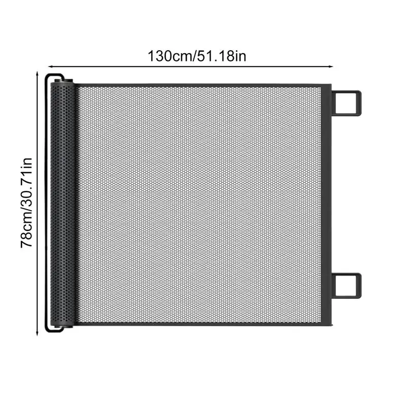 Automatic Pet Mesh Isolation Net Retractable Gate For Kid Dog Fence Easy Install For Stairs Doorways Outdoor pet fence barrier