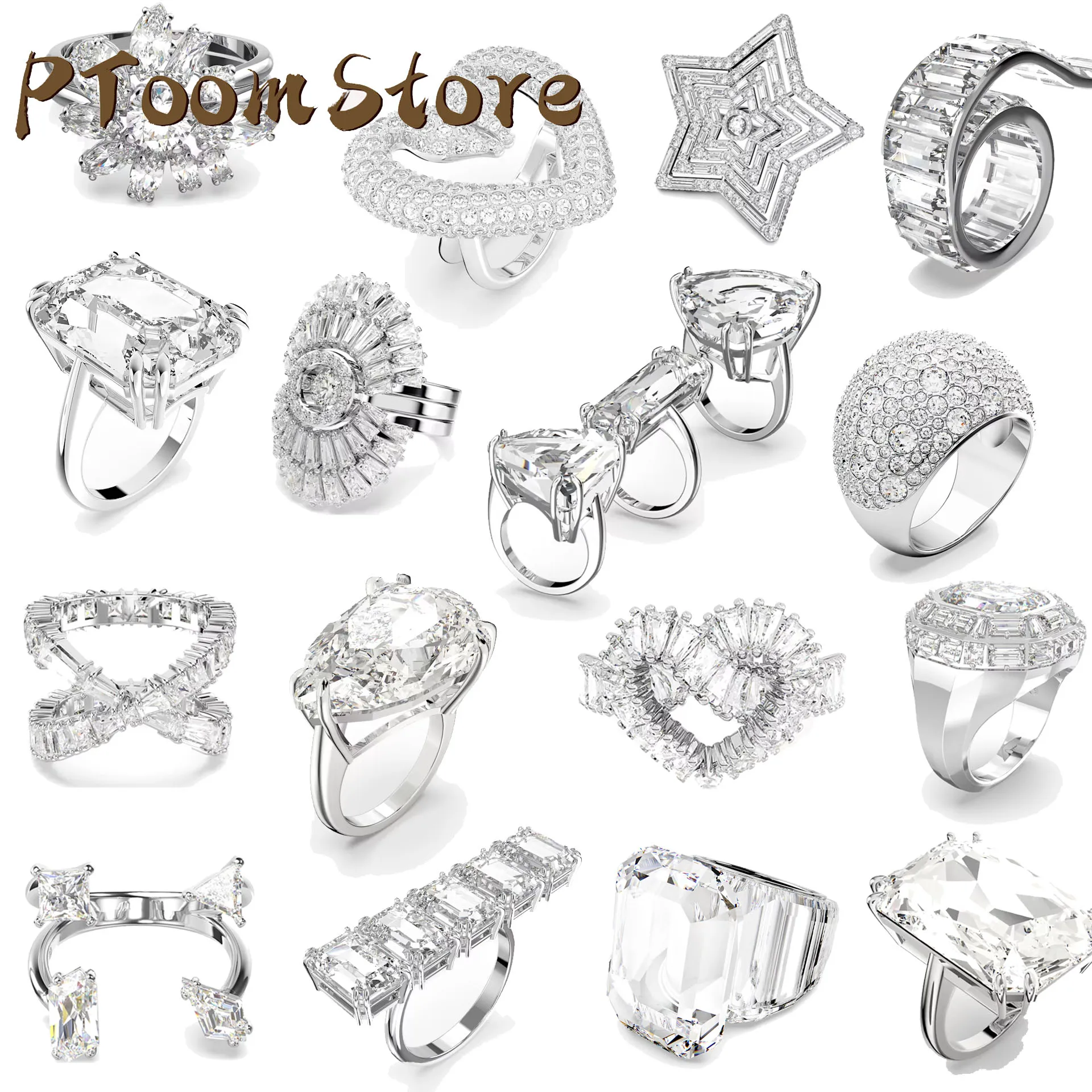 

2024 Rings Original Mesmera Jewely Luxury Brand Zircon Crystal Millenia Personality Ring Romantic Gift With Logo