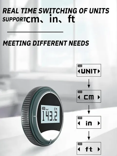 정밀 측정을 위한 편리한 다기능 전자 줄자 거리 측정기