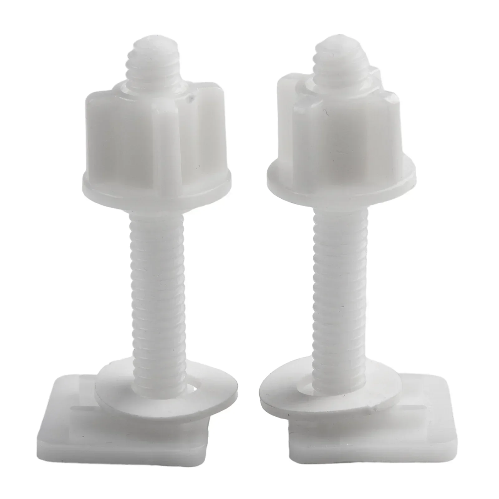 Toilet Lid Screw Cover Fitting Top Mounted Expansion Sleeve Stainless Steel Round Fixing Screw 2*screws + 2 Spirals + 2 Washers