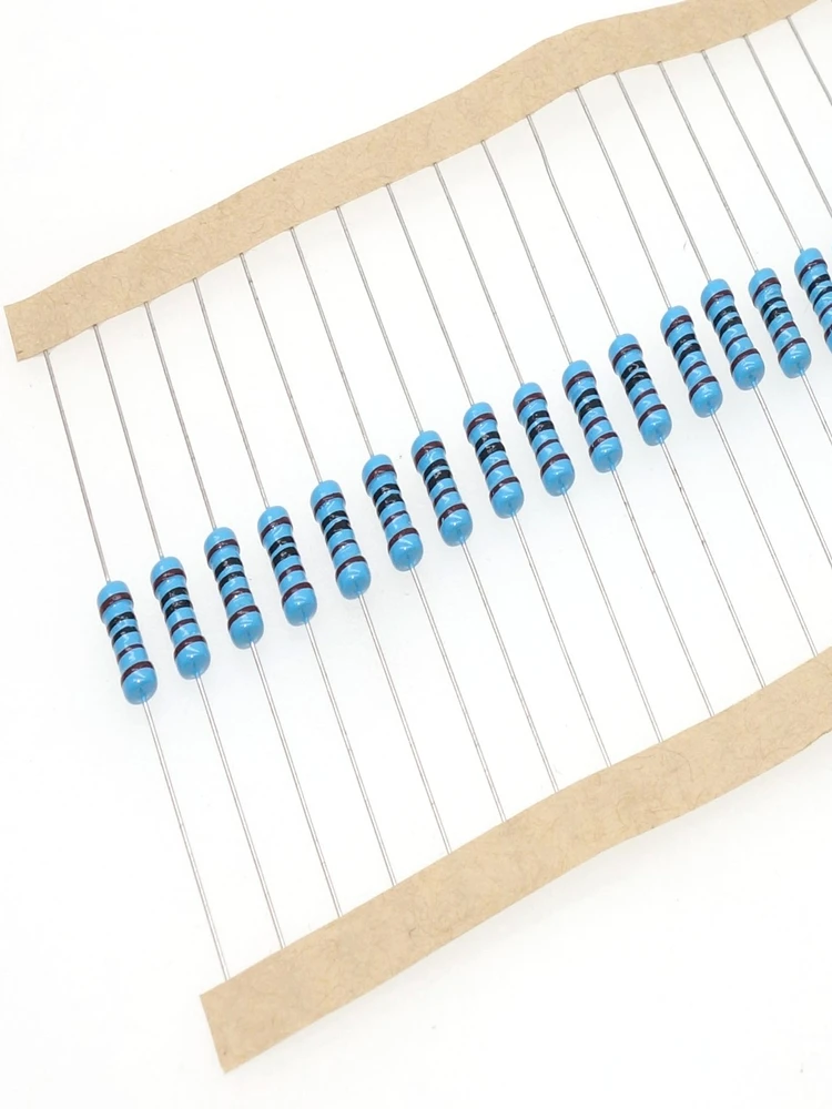 Metal film resistor 1/4W-5W 1% precision color ring 1 ohm-1K-1M five color ring resistor made in china metal film resistor metal film resistors