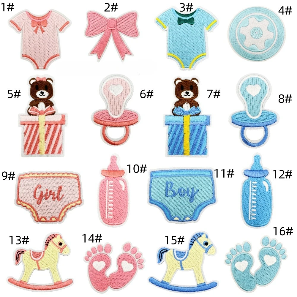 Boys and Girls Cloth Stickers