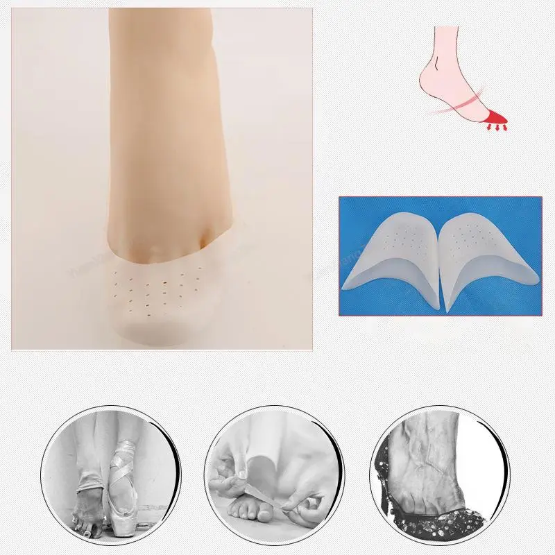 Shoe Insoles Silicone Toe protection Forefoot Pads Comfortable Pain Relief Non-slip For Women Foot Care