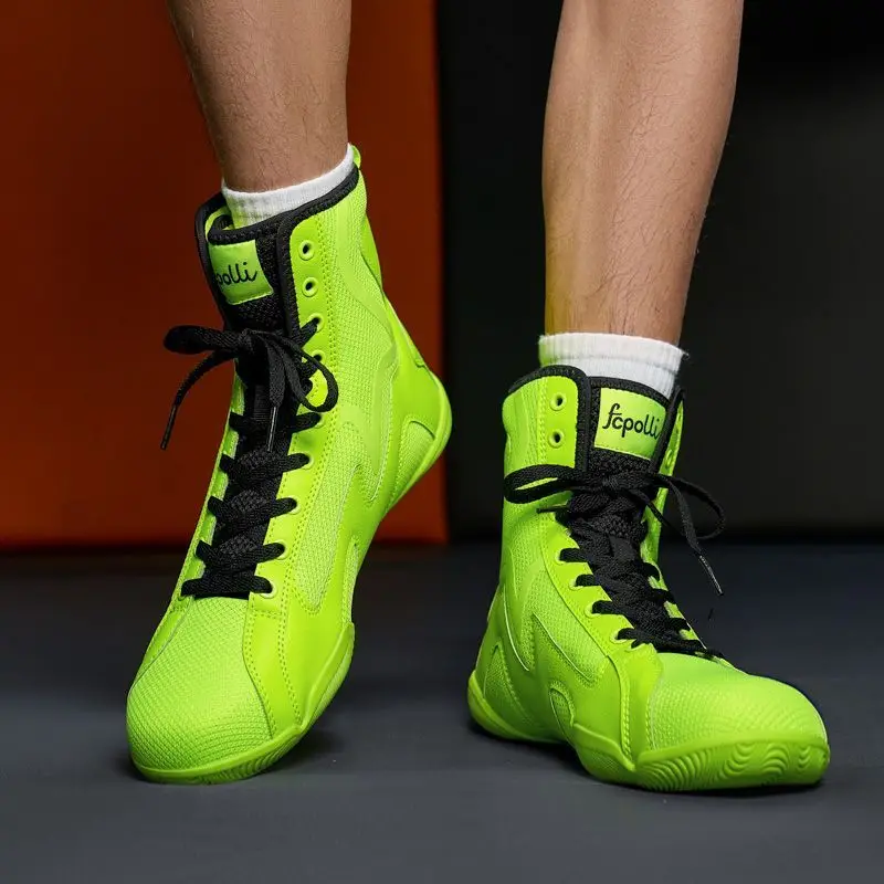 Men's Comfortable Non-slip Wrestling Shoes Air Wearable Sneakers Multicolor Lightweight Boxing Shoes Wrestling Sneakers