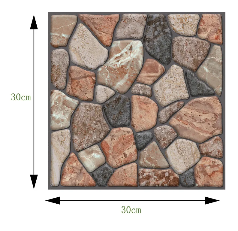 Pegatinas de pared 3D con imitación de ladrillo, papel tapiz decorativo, impermeables, autoadhesivas, para decoración del hogar, sala de estar, cocina, 5/10/20 unidades