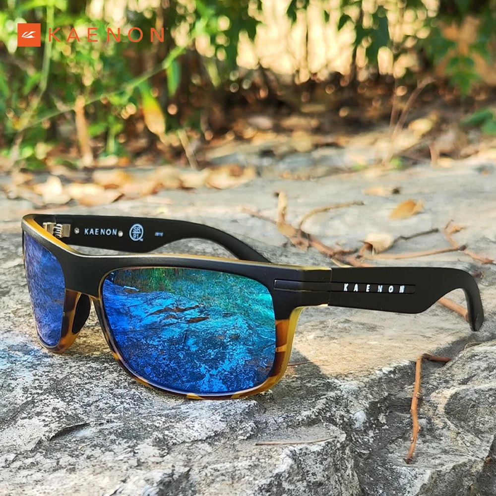 KAENON Luxury Men Polarized Sunglasses Classic Square Outdoor